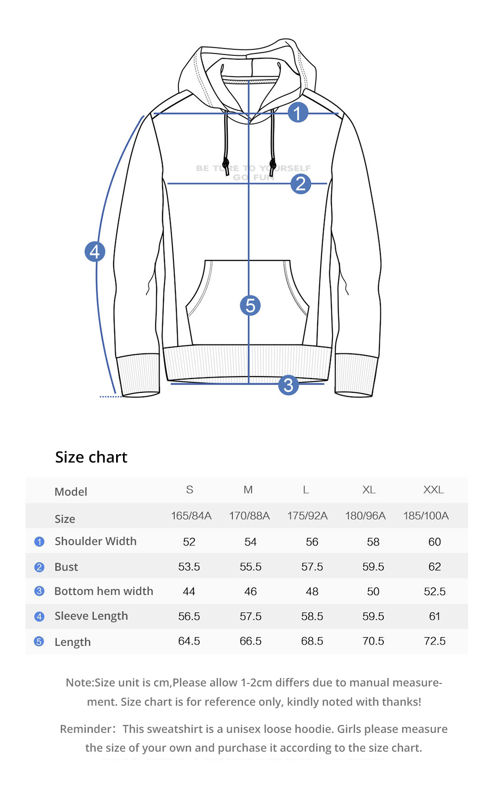 Xiaomi 90FUN Unisex Oversized Style Hoodie Double-layer Composite Fabric Sweatshirt Size L - Black