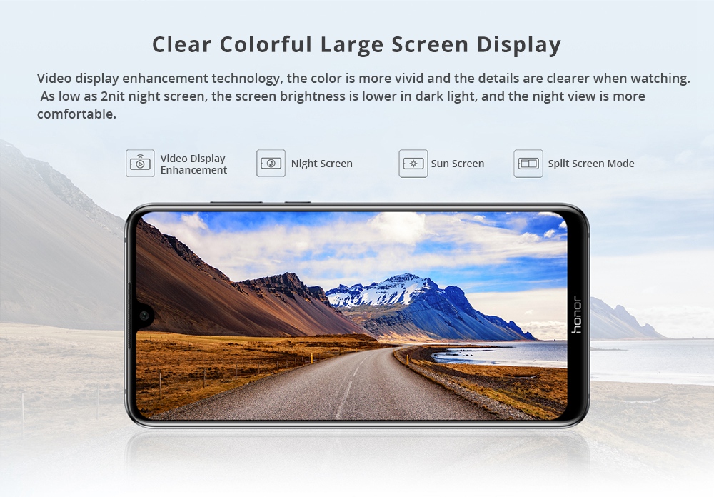 HUAWEI Honor 8X Max 7.12 Inch 4G LTE Smartphone Snapdragon 636 4GB 64GB 16.0MP+2.0MP Dual Rear Cameras Android 8.1 Touch ID Fast Charge 5000mAh - Black