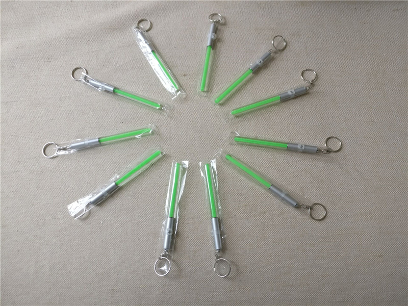 FUMAT LED Mini Flashlight Keychain Fluorescent Bar Torch Portable LED Light - Green