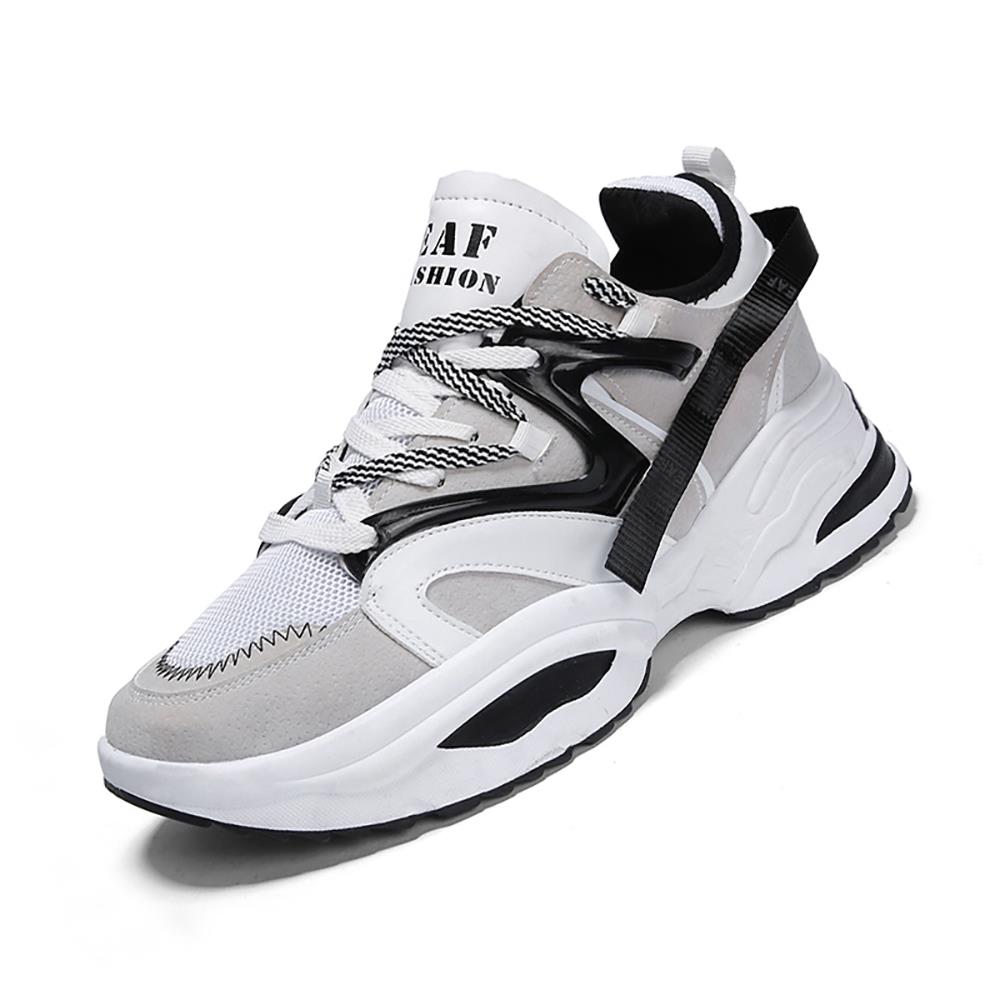 Men's Chunky Sneakers Comfortable Fashion Athletic Shoes Size 43 - Gray