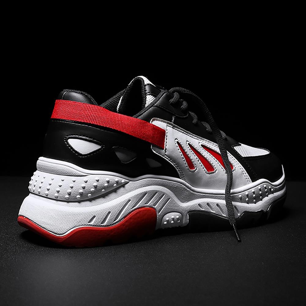 Men's Old Style Sneakers (Sports Athletic Shoes Rubber Sole EU 39.5) - Red