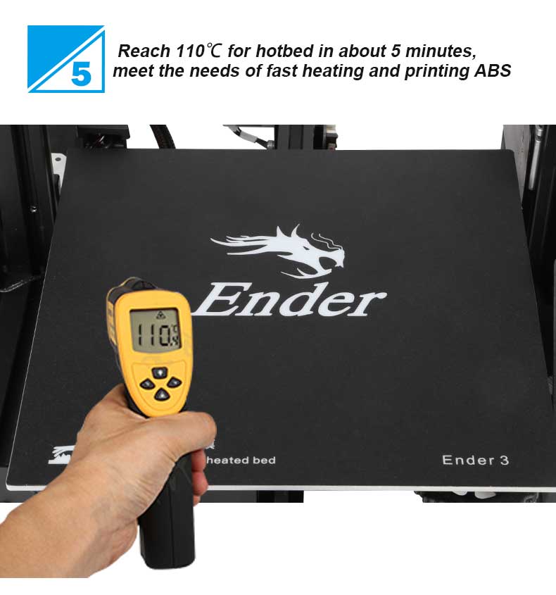 Ender-3 V-slot Prusa I3 New Fashionable 3D Printer Kit Black