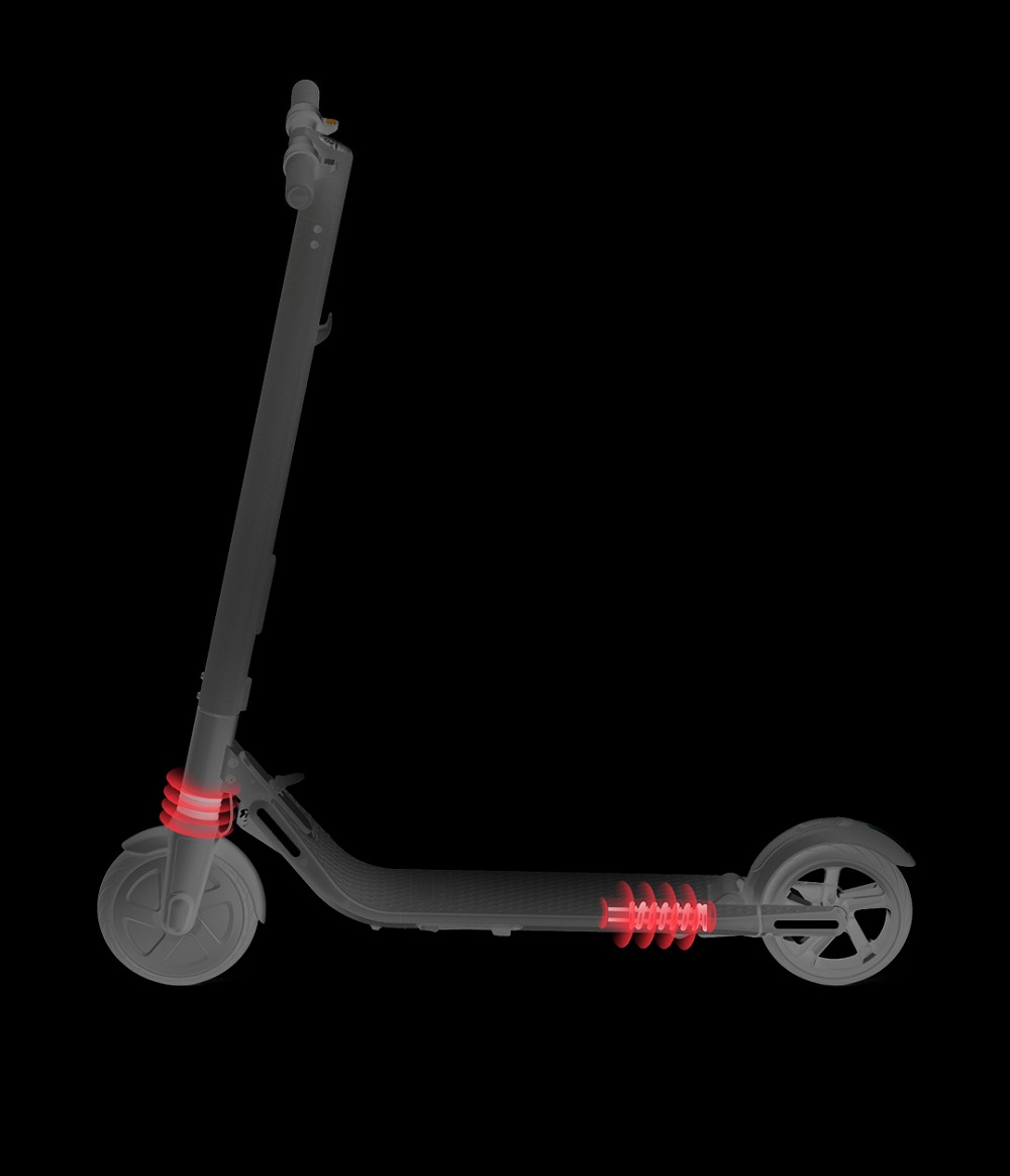 Xiaomi Ninebot Segway KickScooter ES2 Folding Electric Scooter Sports Vision 700W Motor 25km/h Speed With LED Lights - Black