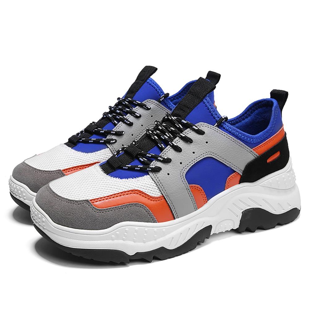 S333 Men Fashion Comfortable Sports Shoes Rubber Sole EU43 - Blue