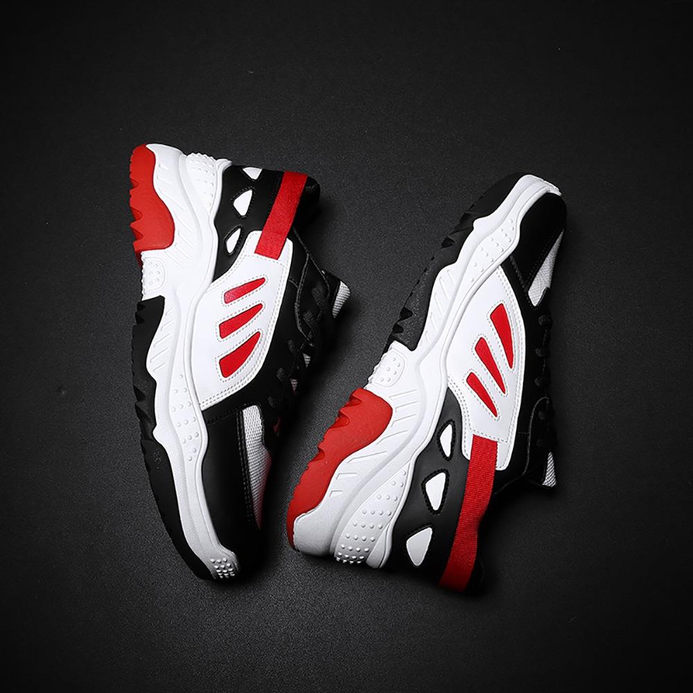 Men's Old Style Sneakers (Sports Athletic Shoes Rubber Sole EU 39.5) - Red