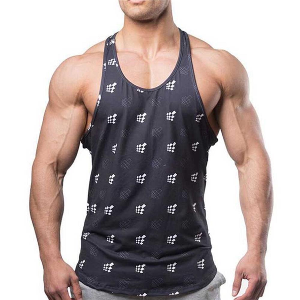 Men Sports Fitness Breathable Slim Vest Size 2XL - LOGO
