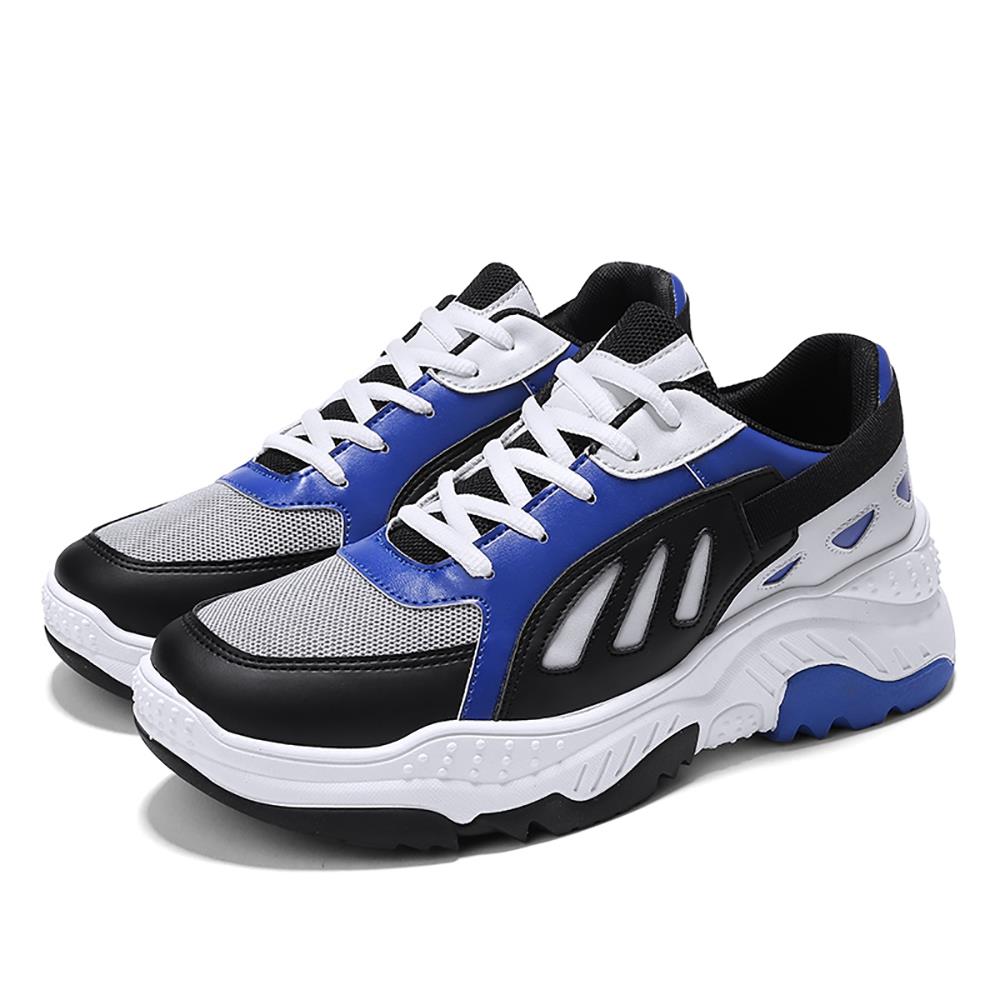 Men's Old Style Sneakers (Sports Athletic Shoes Rubber Sole EU 39.5) - Blue