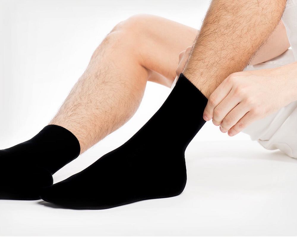 5 Pairs Xiaomi Youpin Men Cotton Medium Socks Breathable High Elasticity Suitable For Size 39-45 - Gray