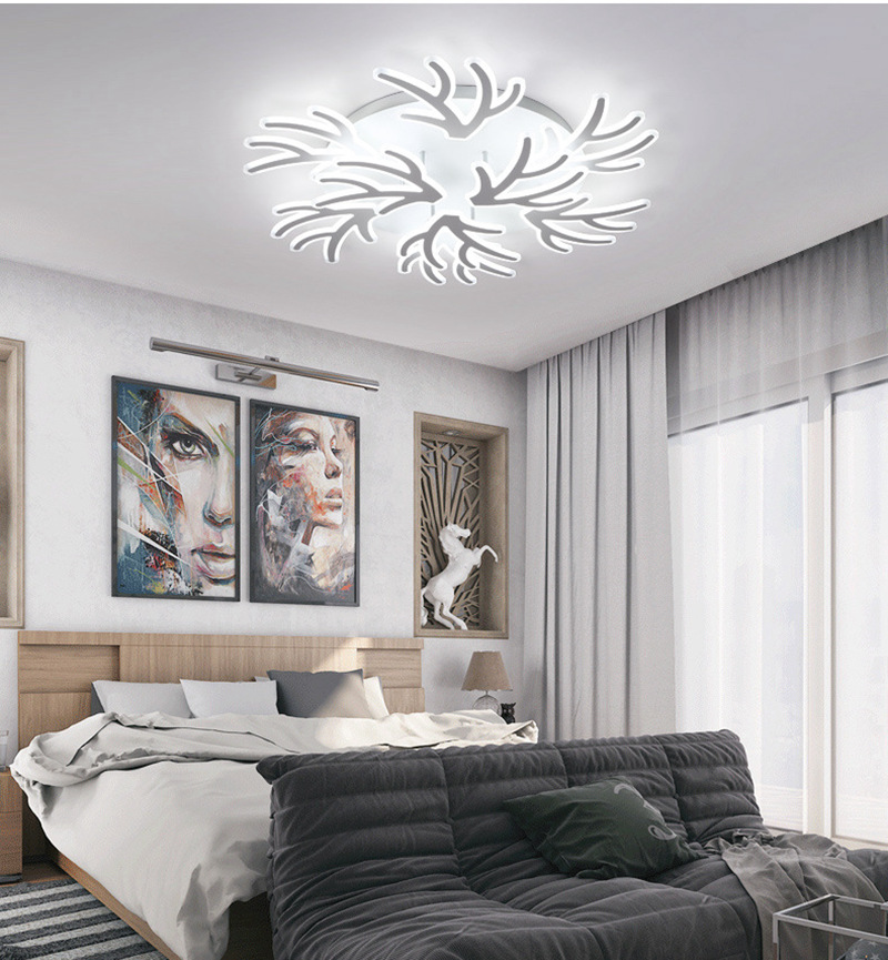 FUMAT Nordic Post-modern Acrylic Ceiling Light - Creative Branches Design (12 Lights 2 Layers)