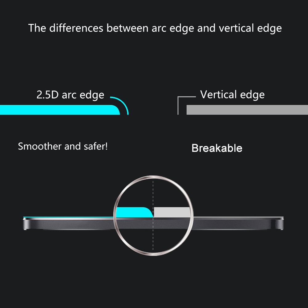 Hat-Prince Tempered Glass Film for iPhone XR 0.26mm 2.5D Explosion-proof Membrane - Transparent