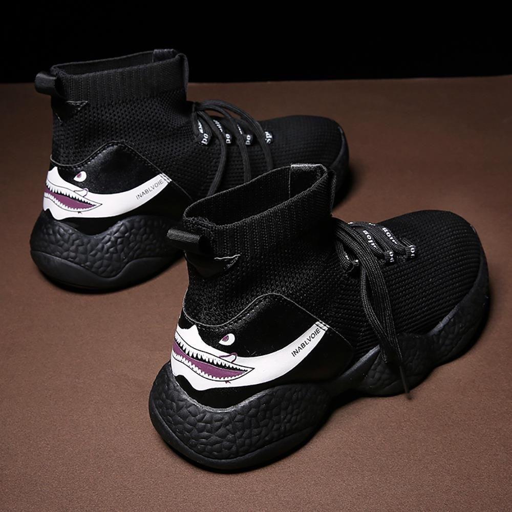 Men's Athletic Shoes Artificial Leather Casual Shoes Size 40 - Black