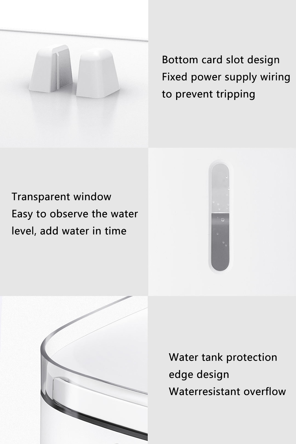 Xiaomi Creative Simple Pet Water Dispenser Four-stage Filter Circulating Water Energy Saving Non-toxic - White
