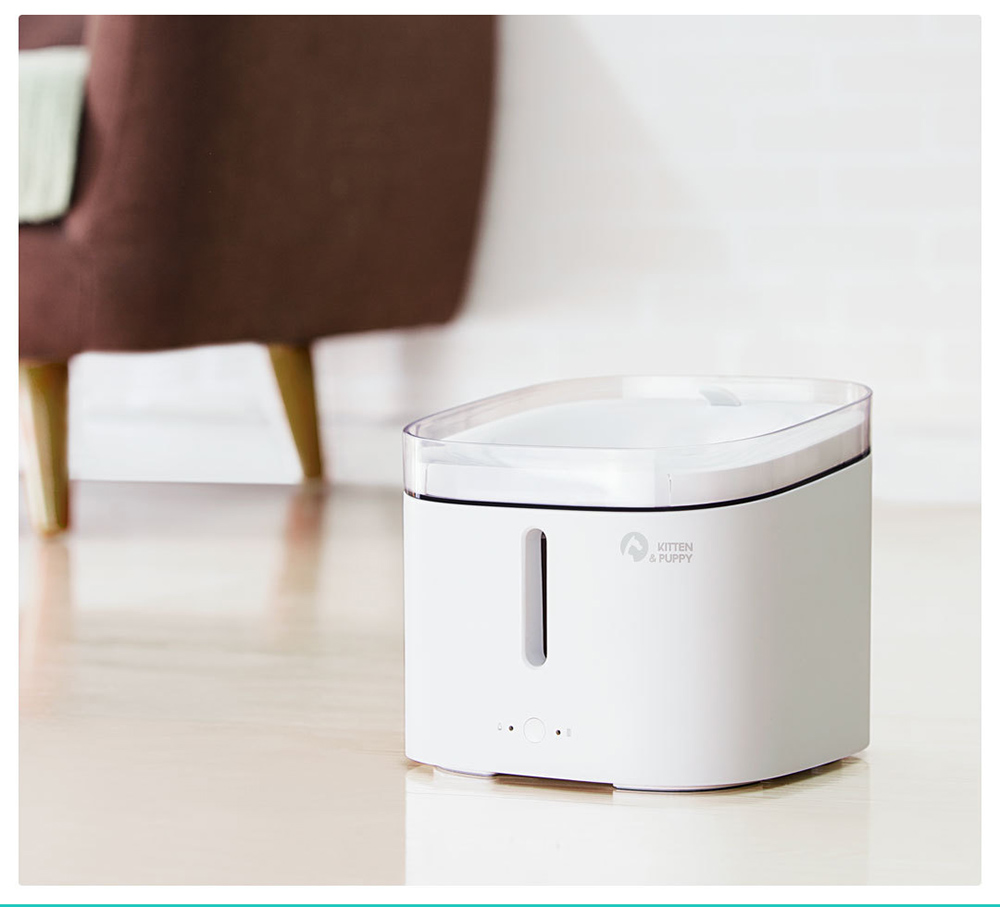 Xiaomi Creative Simple Pet Water Dispenser Four-stage Filter Circulating Water Energy Saving Non-toxic - White