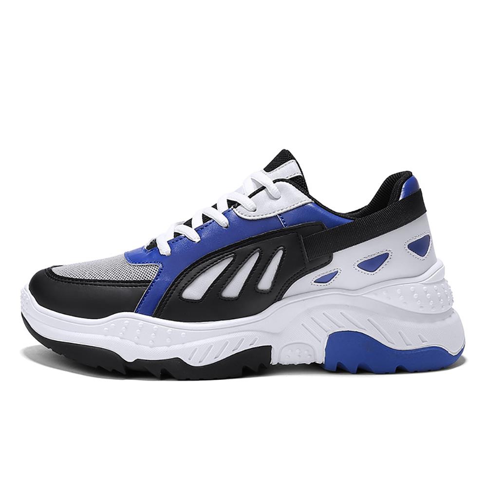 Men's Old Style Sneakers (Sports Athletic Shoes Rubber Sole EU 39.5) - Blue