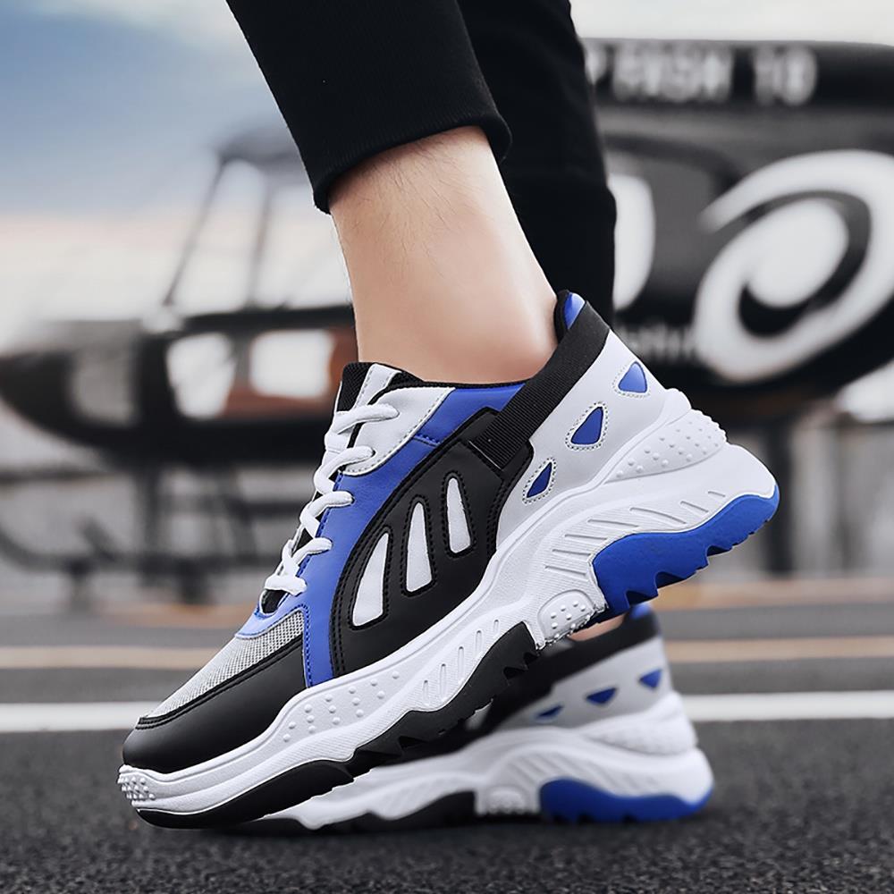 Men's Old Style Sneakers (Sports Athletic Shoes Rubber Sole EU 39.5) - Blue