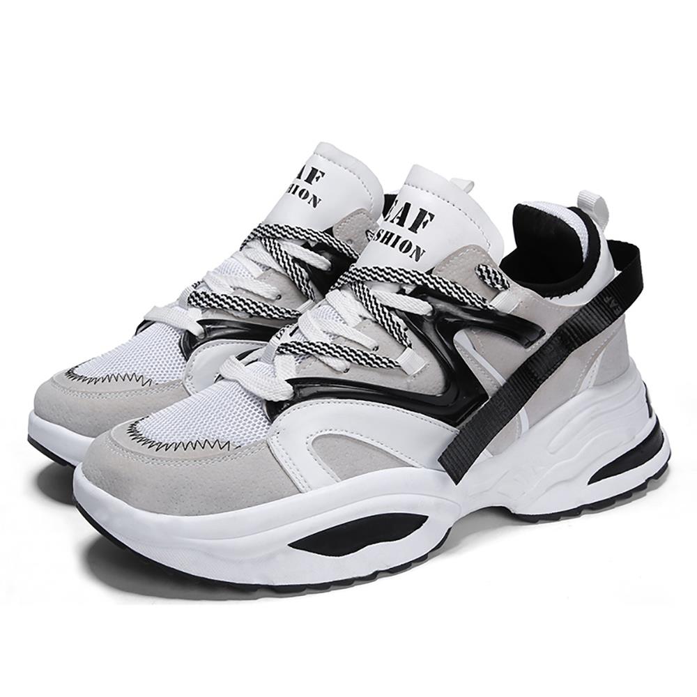 Men's Chunky Sneakers Comfortable Fashion Athletic Shoes Size 41 - Gray