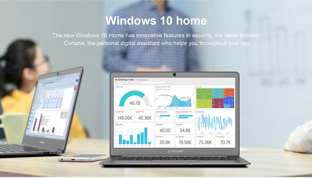 Teclast F6 Laptop Intel Apollo Lake N3450 Quad Core 13.3 Inch 1920*1080 6GB RAM 128GB SSD Windows 10 - Gray