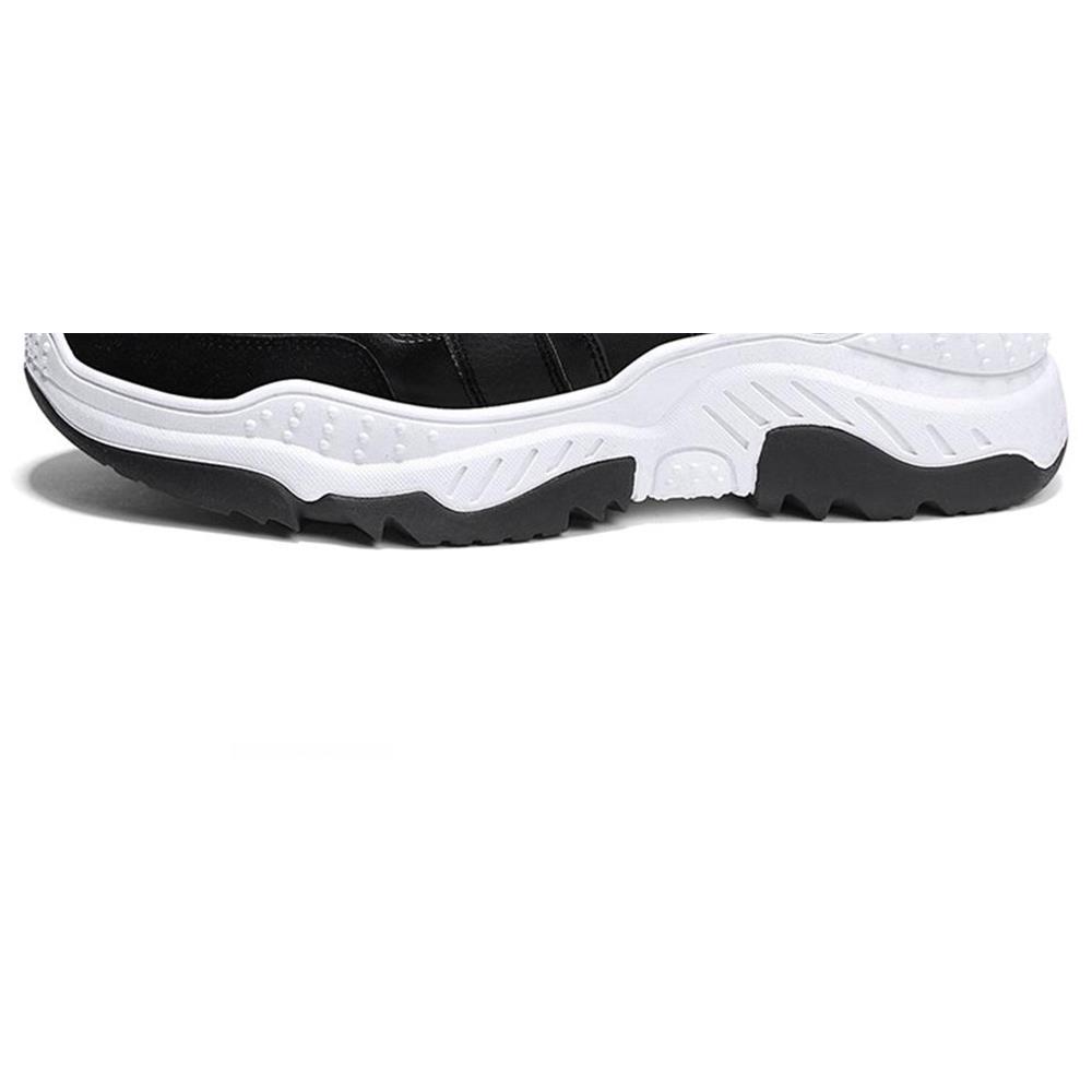 S333 Men Fashion Comfortable Sports Shoes Rubber Sole EU43 - Black