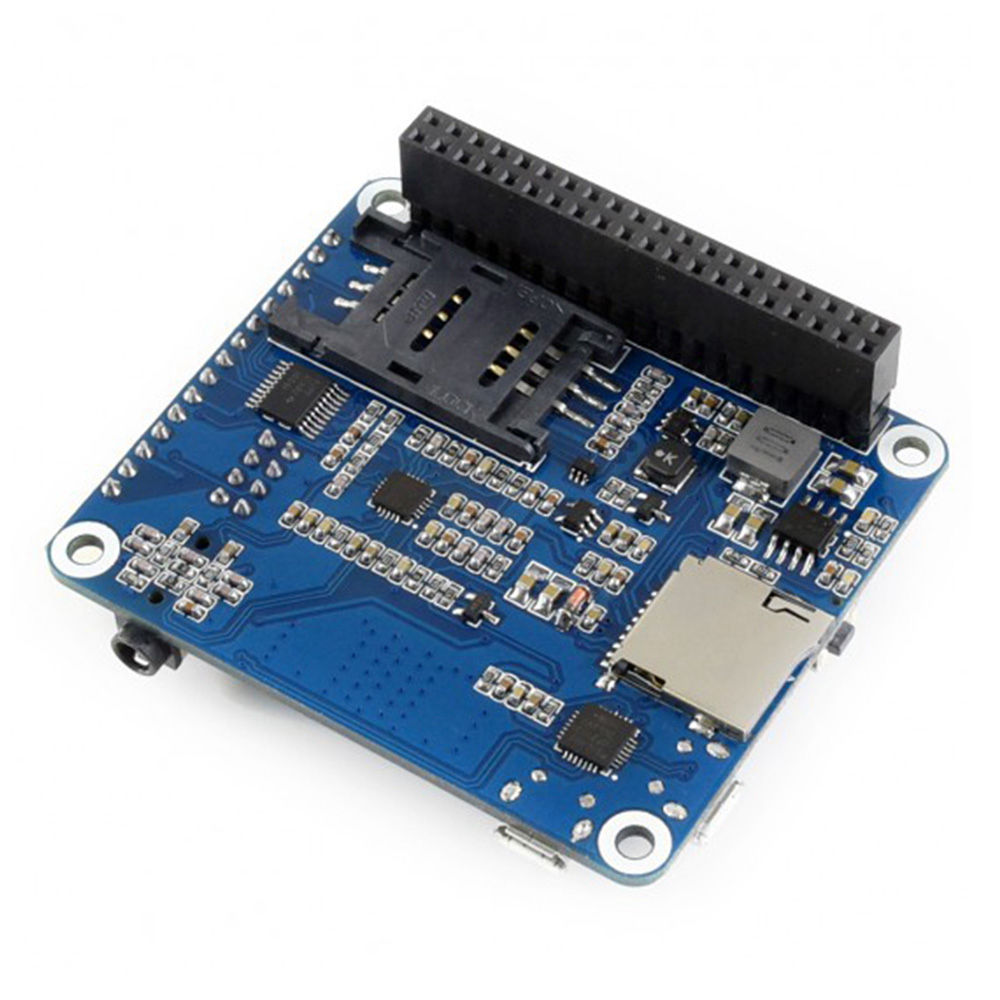 Waveshare SIM7600CE 4G HAT Expansion Board for Raspberry Pi, LTE CAT4 Blue