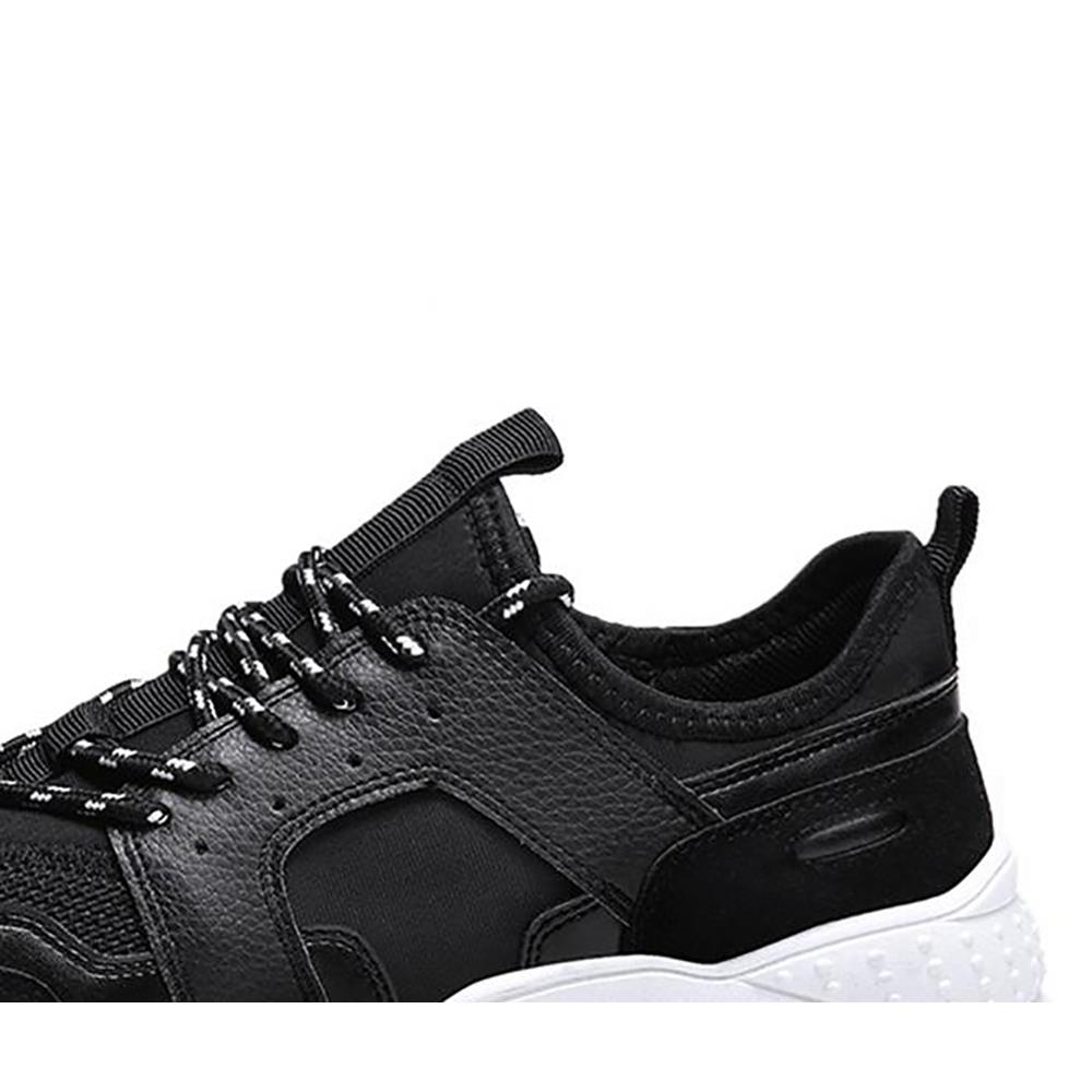 S333 Men Fashion Comfortable Sports Shoes Rubber Sole EU43 - Black