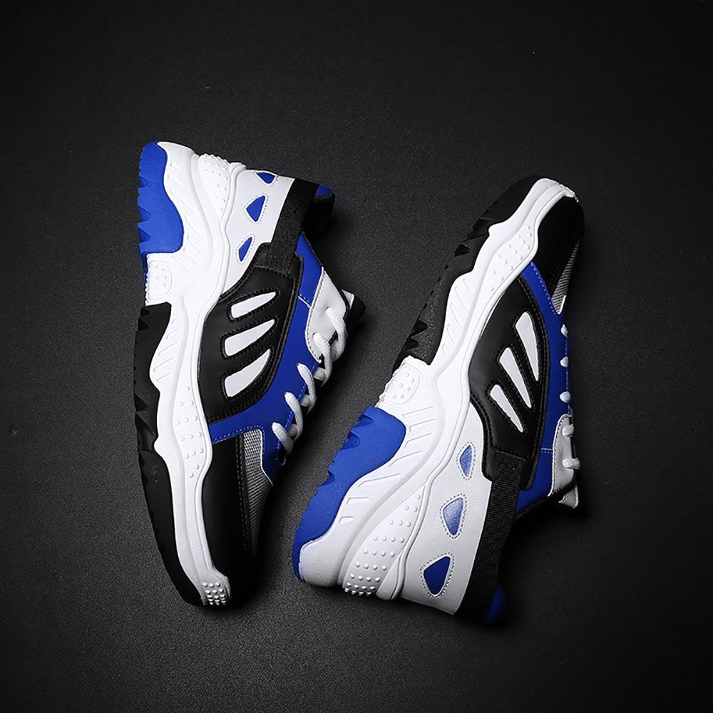 Men's Old Style Sneakers (Sports Athletic Shoes Rubber Sole EU 39.5) - Blue