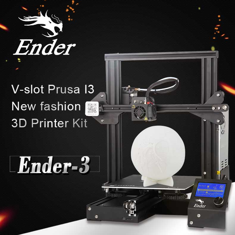 Ender-3 V-slot Prusa I3 New Fashionable 3D Printer Kit Black