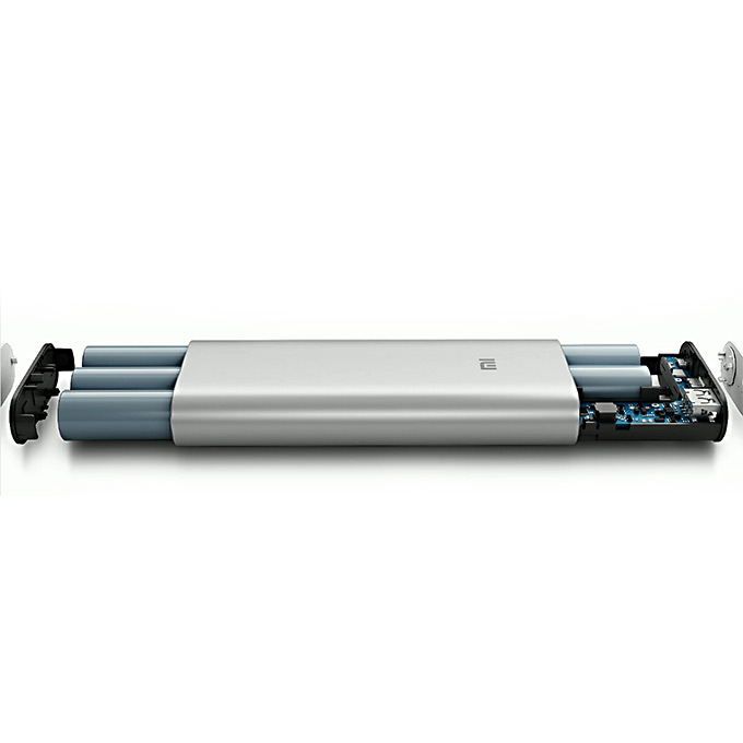 XIAOMI Original 5V 3.6A 2A 16000mAh Power Bank Smartphone Tablet Silver External Battery