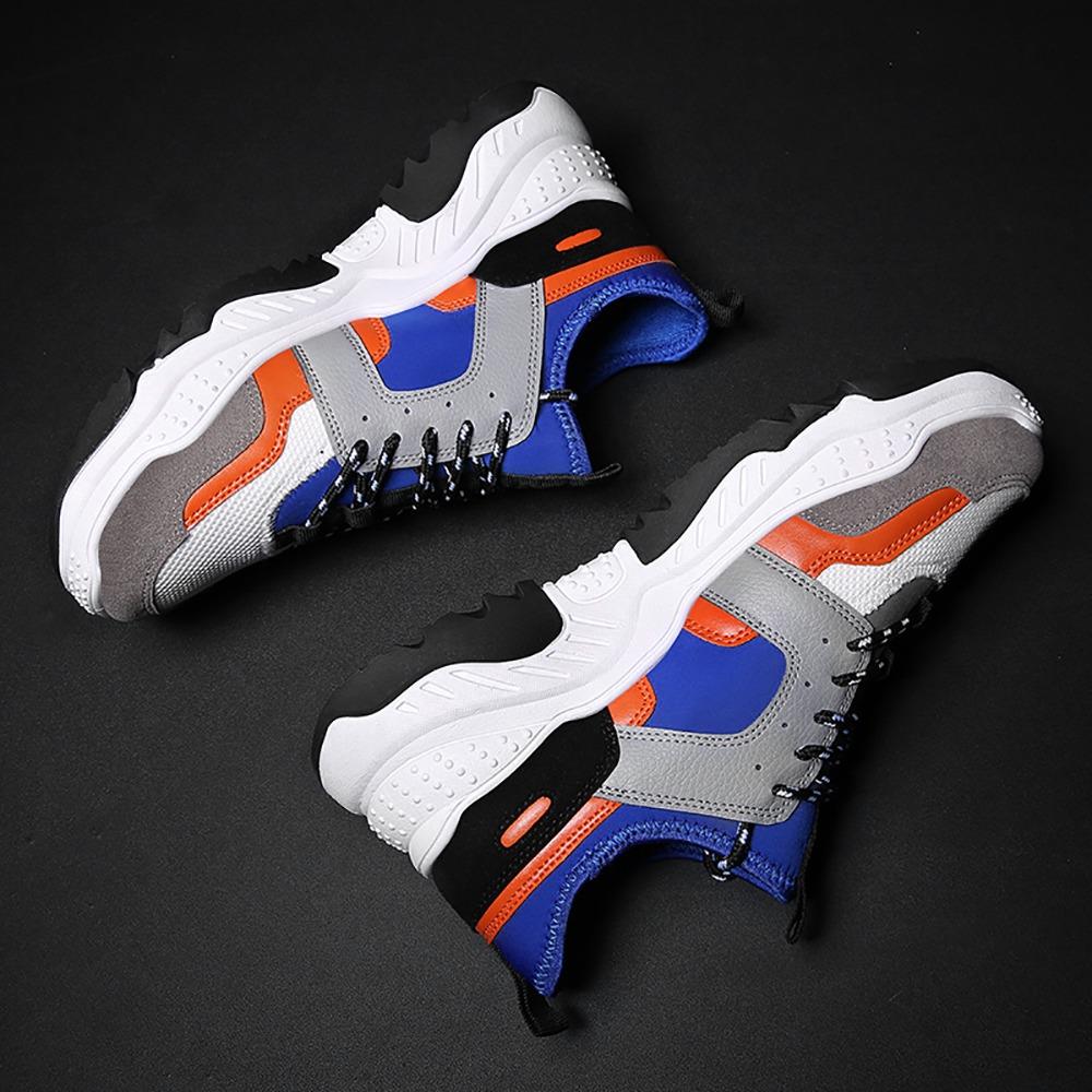 S333 Men Fashion Comfortable Sports Shoes Rubber Sole EU43 - Blue