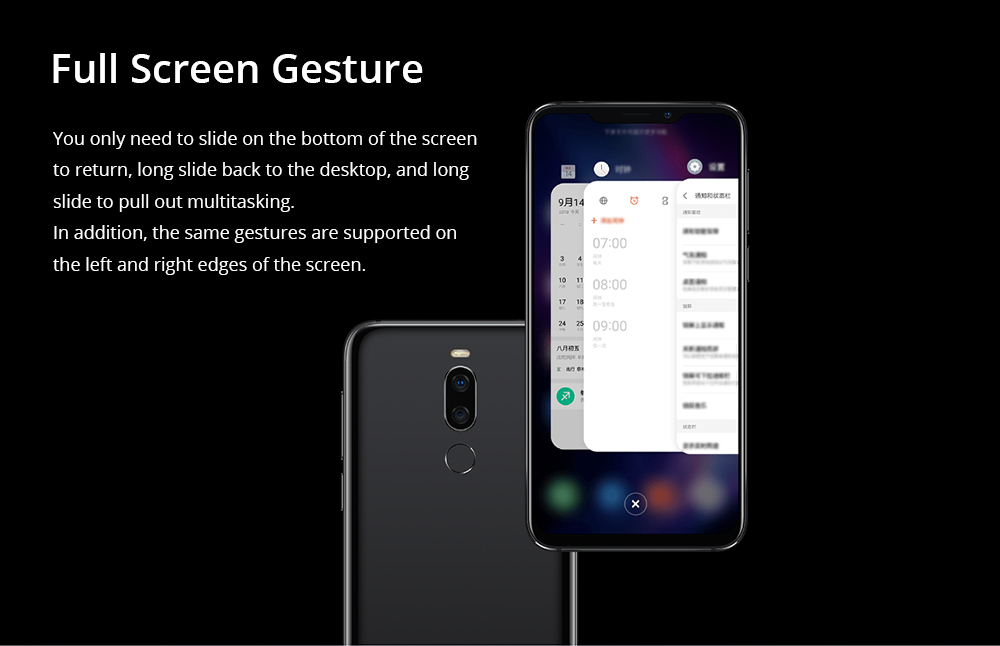Meizu X8 6.2 Inch 4G LTE Smartphone Snapdragon 710 4GB 64GB 12.0MP+5.0MP Dual Rear Cameras Android 8.1 Face ID Full Screen - Magic Blue