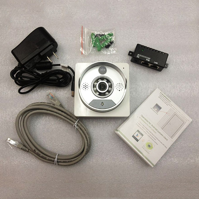 U5802Y POE IP Video Doorbell 720P P2P 1/4 CMOS Mobile View iOS & Android Motion Detection - UK Plug