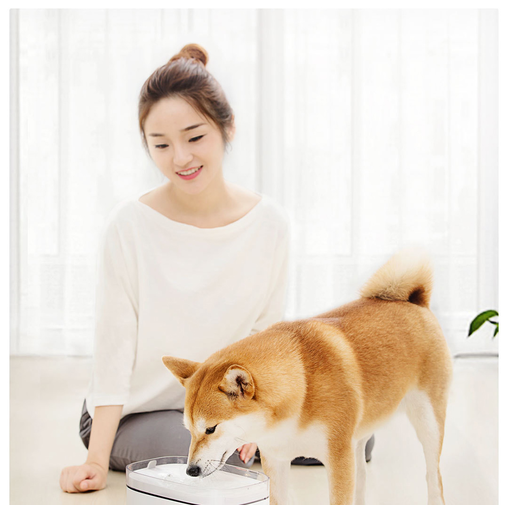 Xiaomi Creative Simple Pet Water Dispenser Four-stage Filter Circulating Water Energy Saving Non-toxic - White