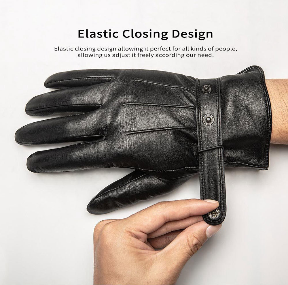 Xiaomi Youpin Lambskin Touch Screen Gloves For Couples (From Spanish Raw Materials Women's XL) - Black