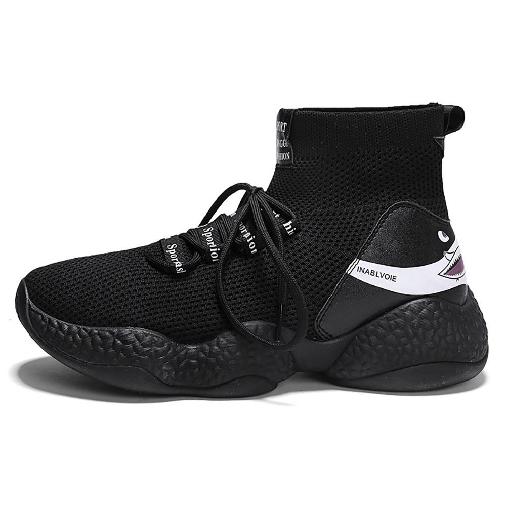 Men's Athletic Shoes Artificial Leather Casual Shoes Size 40 - Black