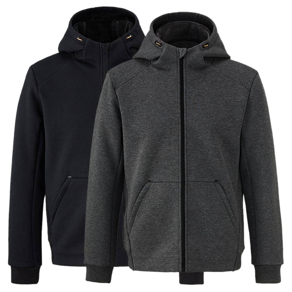 Xiaomi MI TOWN LIFE Men Casual Jacket (Fleece Windbreaker Size S) - Dark Gray