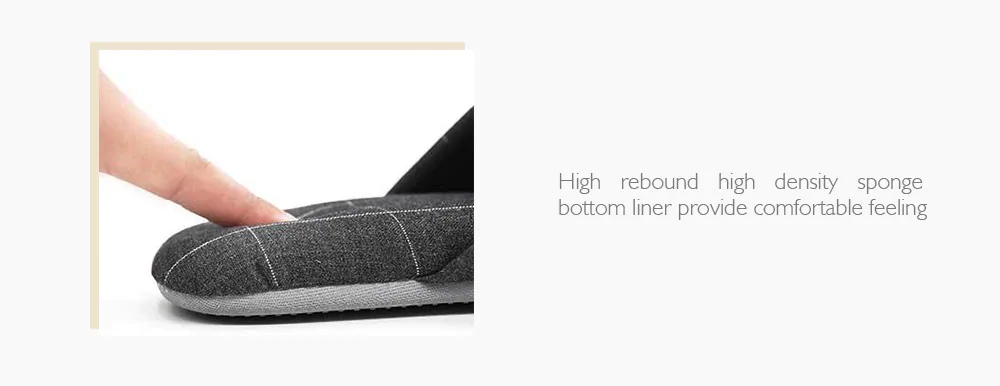 Xiaomi One Cloud Men Leisure Slippers Warm Comfortable Size 40-41 - Black