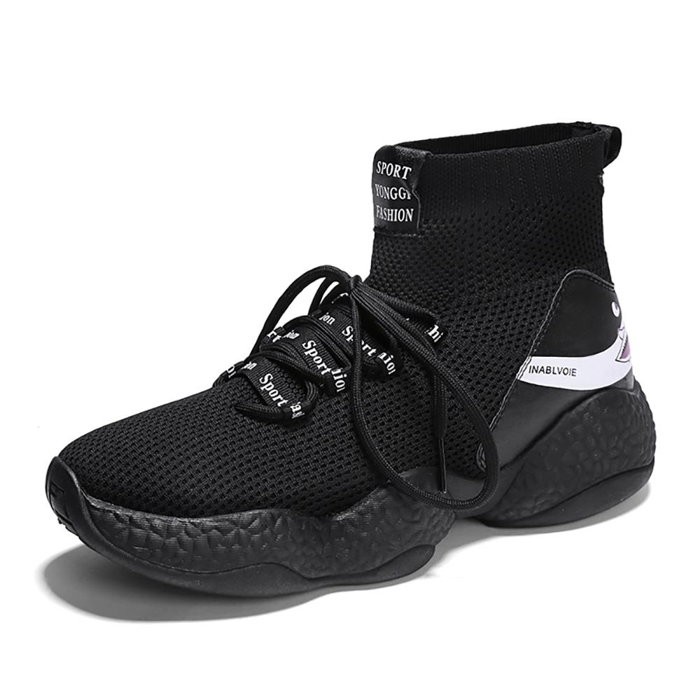 Men's Athletic Shoes Artificial Leather Casual Shoes Size 40 - Black
