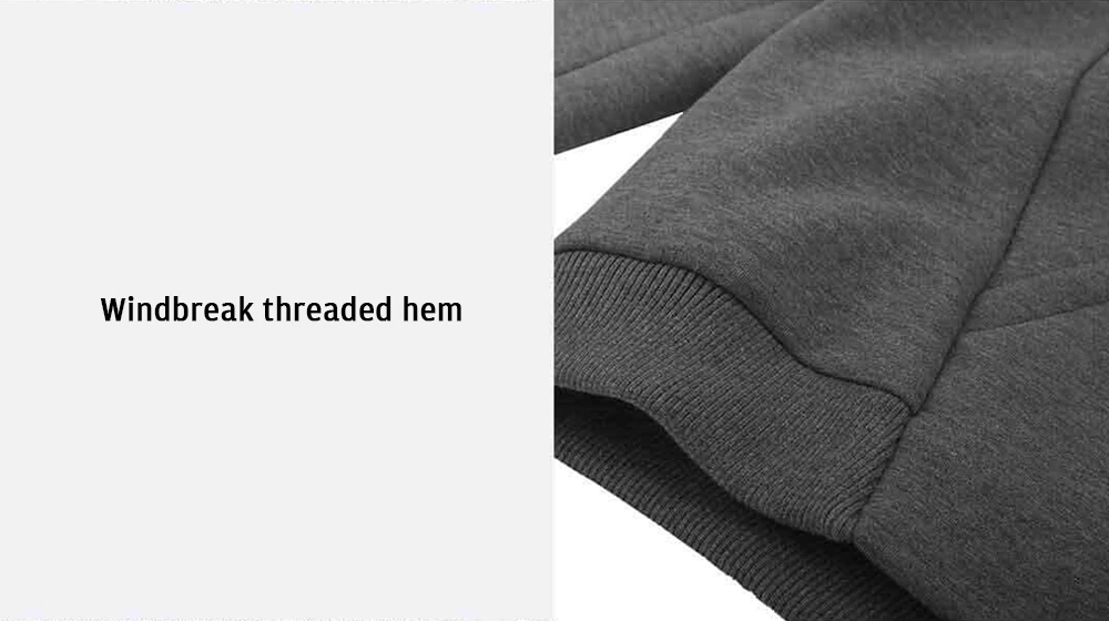 Xiaomi MI TOWN LIFE Men Casual Jacket (Fleece Windbreaker Size S) - Black