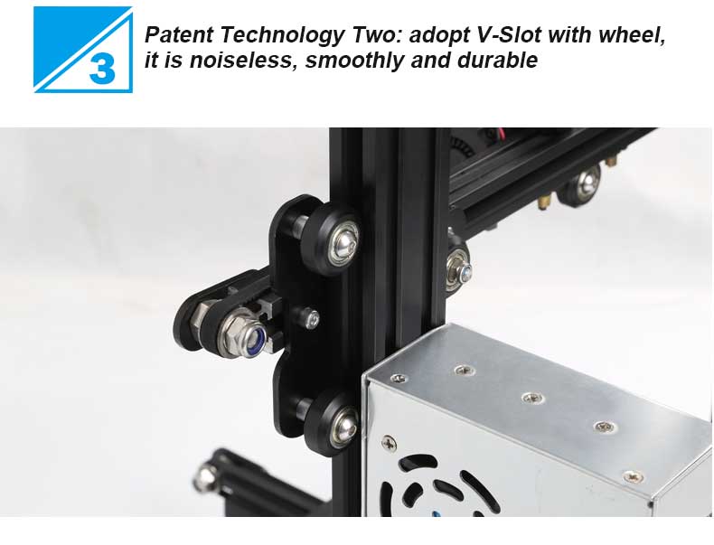 Ender-3 V-slot Prusa I3 New Fashionable 3D Printer Kit Black