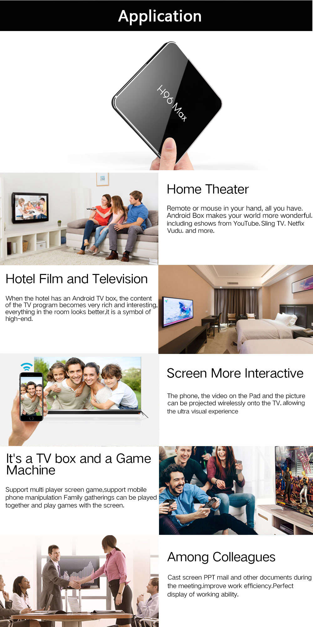 H96 MAX X2 Amlogic S905X2 4GB DDR4 32GB eMMC TV Box Dual Band WiFi LAN Bluetooth USB3.0 HDMI