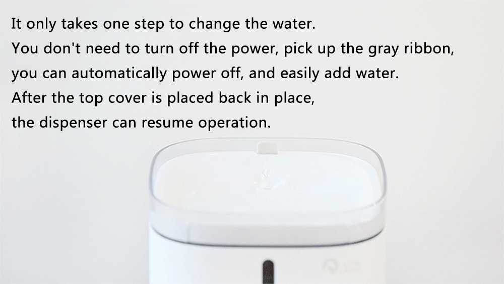Xiaomi Creative Simple Pet Water Dispenser Four-stage Filter Circulating Water Energy Saving Non-toxic - White