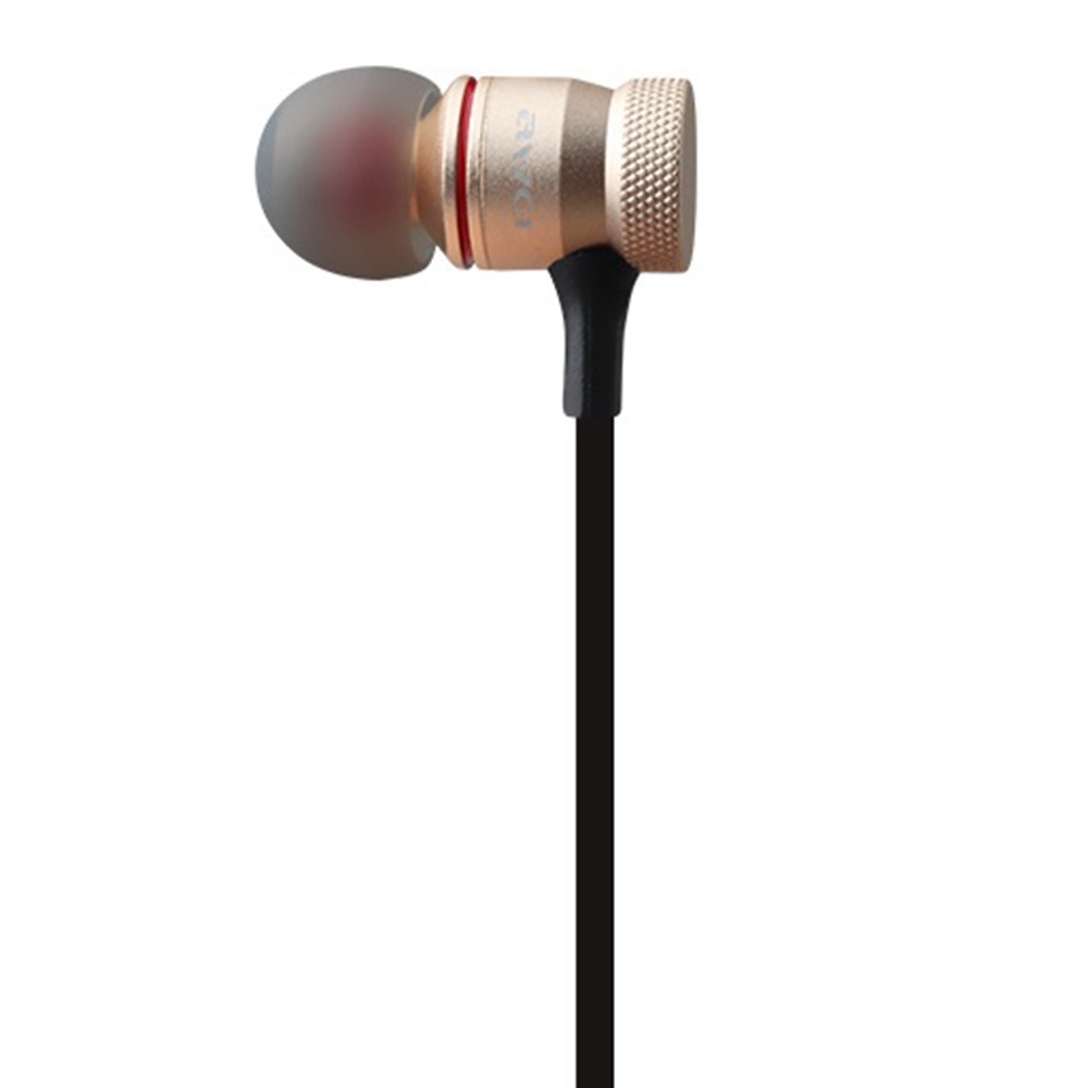 Awei ES-70TY Wired Earphone with Mic Wire Control 3.5mm Headsets - Gold