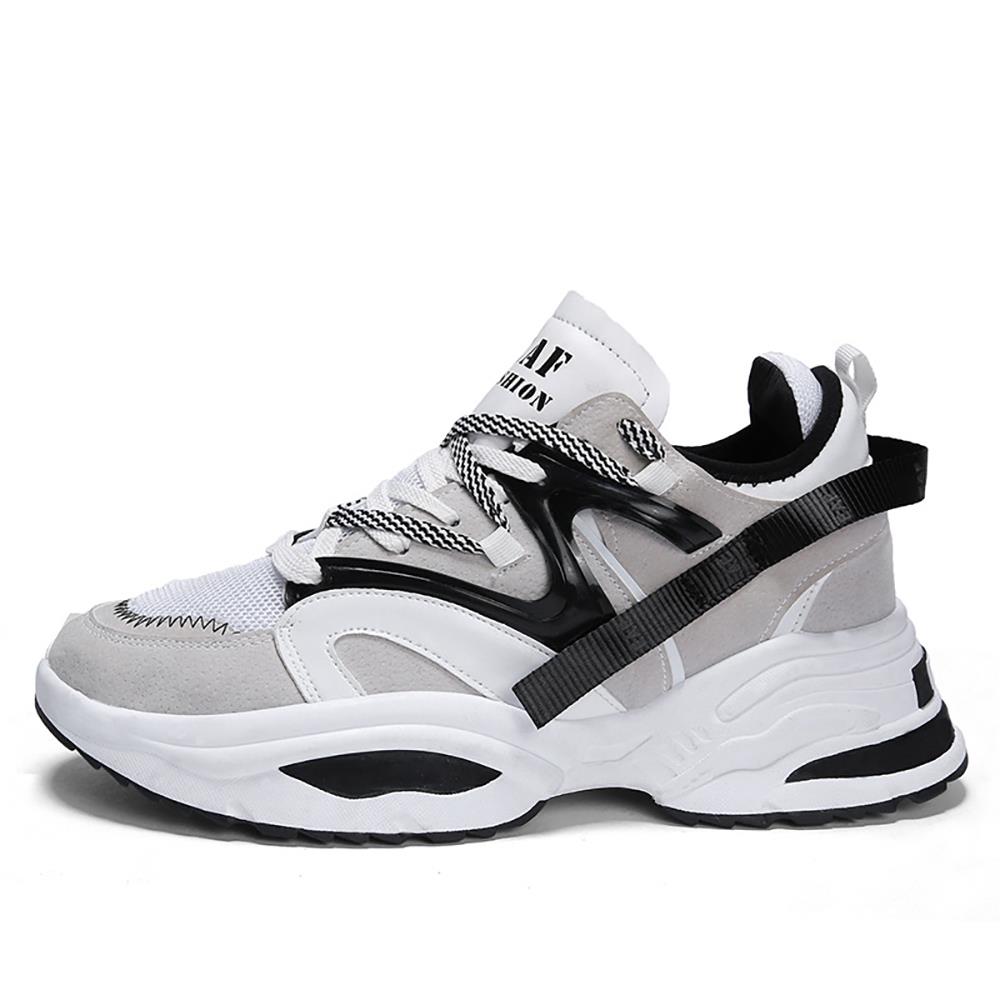 Men's Chunky Sneakers Comfortable Fashion Athletic Shoes Size 40 - Gray