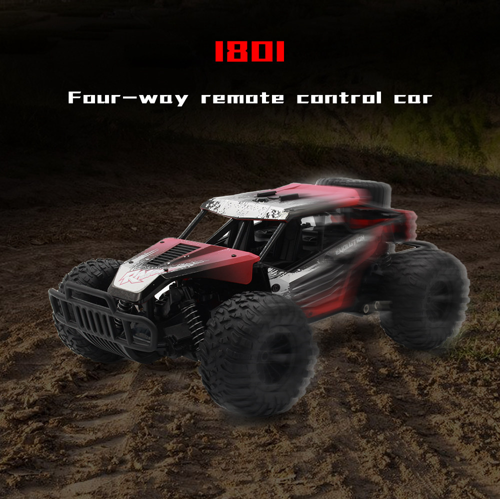 JDRC 1801 2.4G Wifi FPV 1:18 4WD Brushed Off-road RC Car with HD Camera RTF - Black
