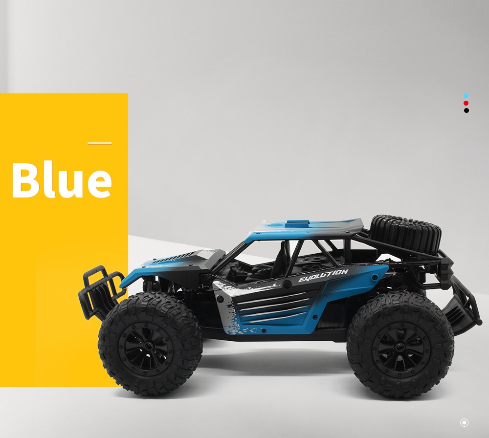 JDRC 1801 2.4G Wifi FPV 1:18 4WD Brushed Off-road RC Car with HD Camera RTF - Black