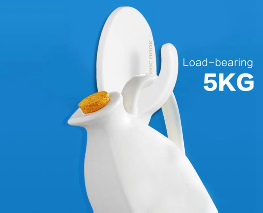 3PCS Electric USB Charging Hook (Recyclable Non-stick Hot Glue) - White