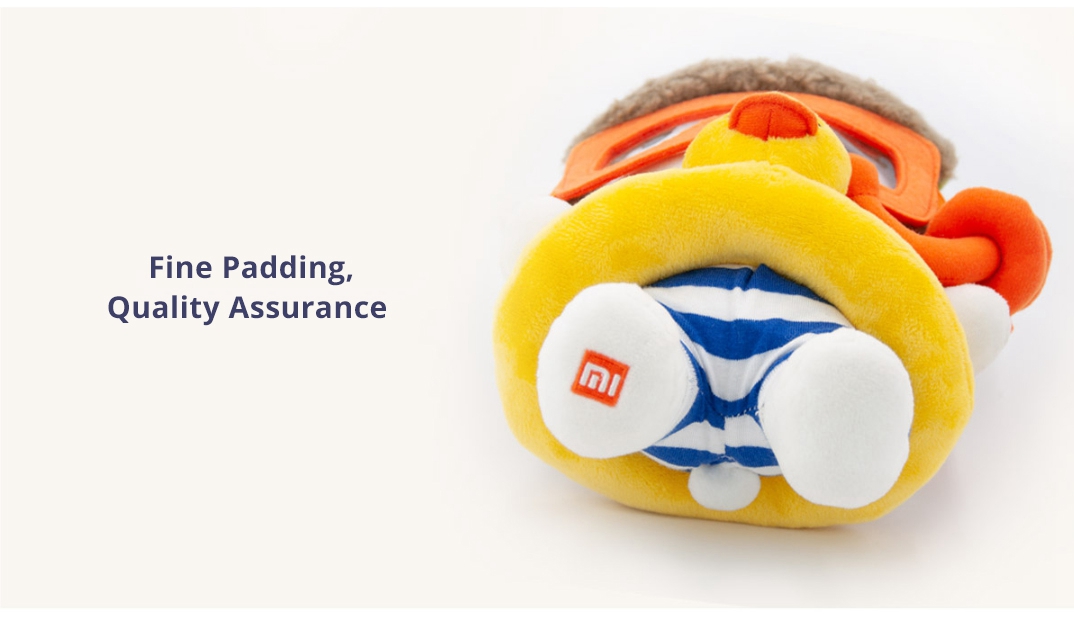 XIAOMI White Stuffed Plush Toy Classic MITU Diver 25cm Cute Soft Doll Kids Best Gift