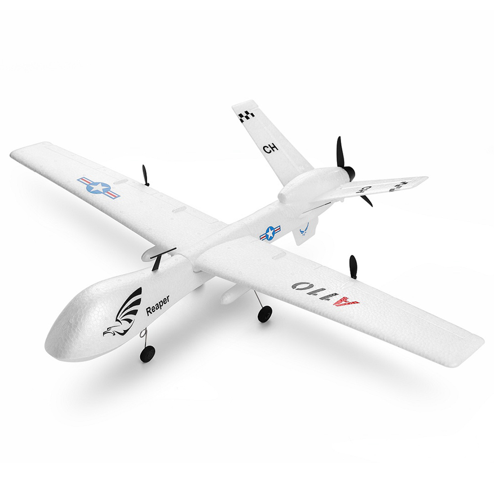 XK A110 Predator MQ-9 EPP Wingspan 565mm 2.4G 3CH DIY Glider RC Airplane Built-in Gyro RTF - White