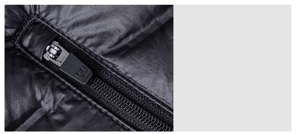 Xiaomi 90Fun Men's Hooded Down Jacket (Lightweight Seamless 90% Goose Down Size S) - Black