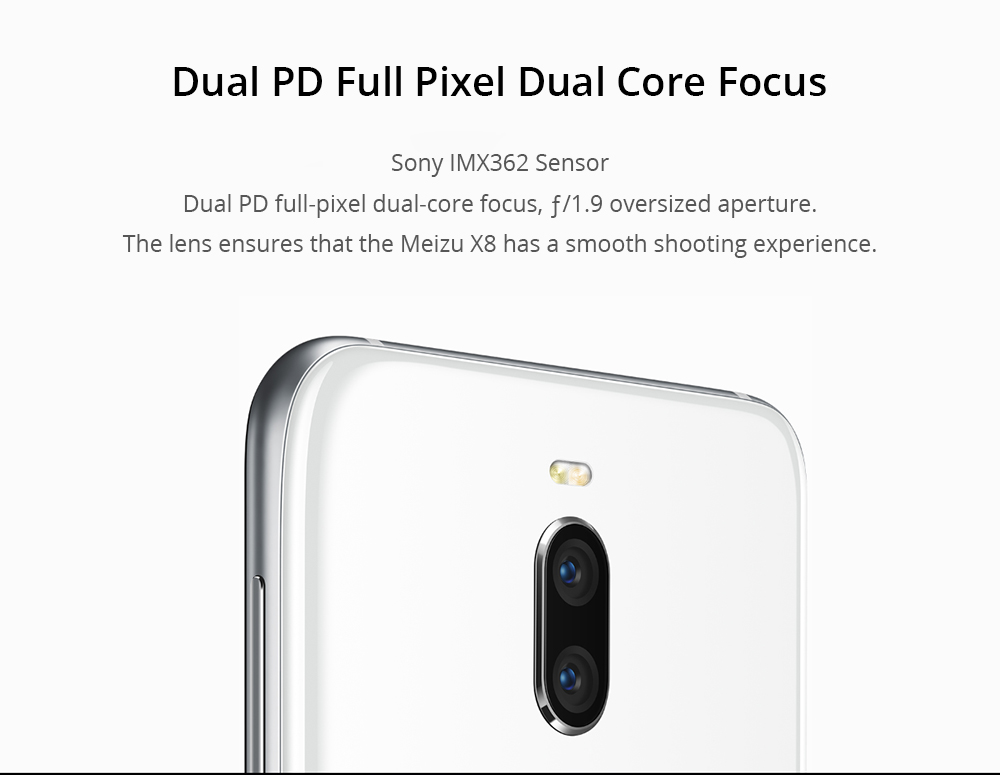 Meizu X8 6.2 Inch 4G LTE Smartphone Snapdragon 710 6GB 128GB 12.0MP+5.0MP Dual Rear Cameras Android 8.1 Face ID Full Screen - Magic Blue