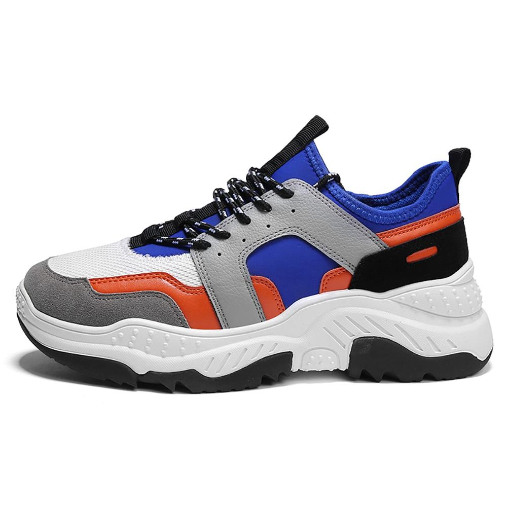 S333 Men Fashion Comfortable Sports Shoes Rubber Sole EU43 - Blue
